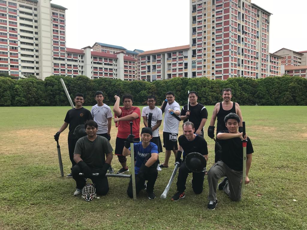 Group photo at Bishan Active Park, Historical Combat Association (Singapore)